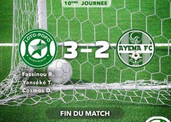 Football: Ganké Audrey conduit progressivement son club Loto Popo au sommet du classement